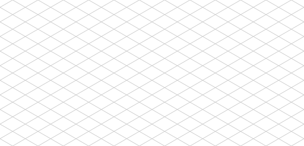 Isometric grid seamless pattern Outline isometric template background Hexagon and triangles line seamless texture Vector illustration on white background