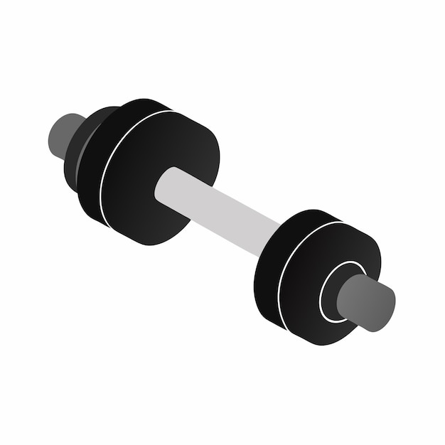 isometric gym weight on a isolated white background 2