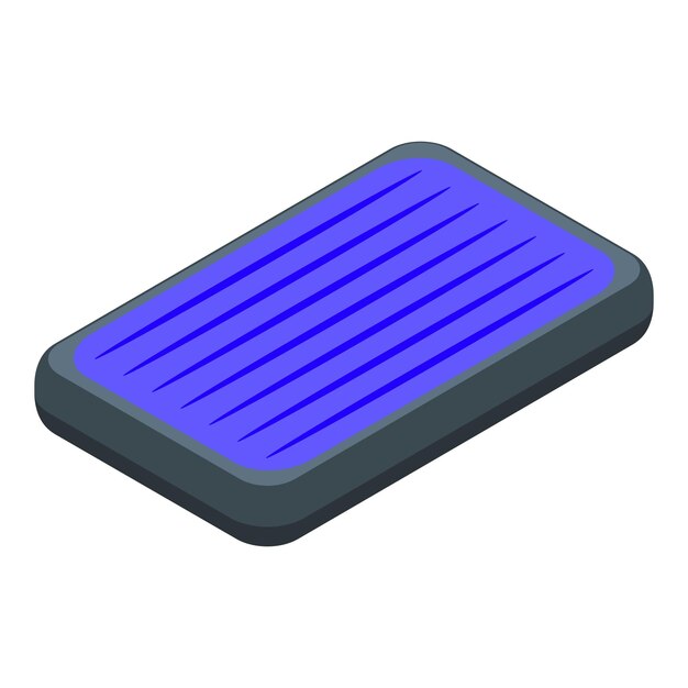 Isometric solar panel vector illustration