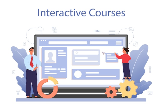 IT education online service or platform
