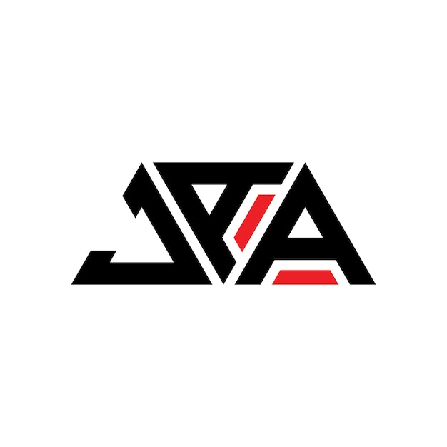 JAA triangle letter logo design with triangle shape JAA triangle logo design monogram JAA triangle vector logo template with red color JAA triangular logo Simple Elegant and Luxurious Logo JAA