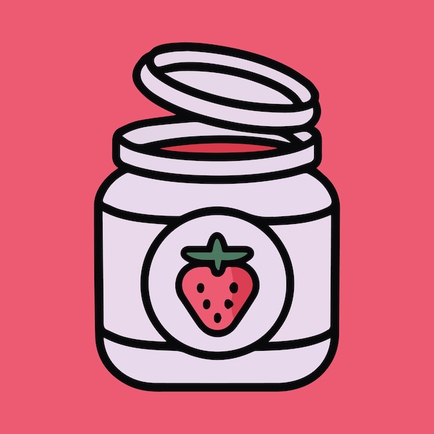 Jam jar illustration