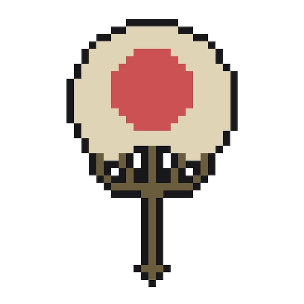japan fan pixel art for dynamic digital projects and designs