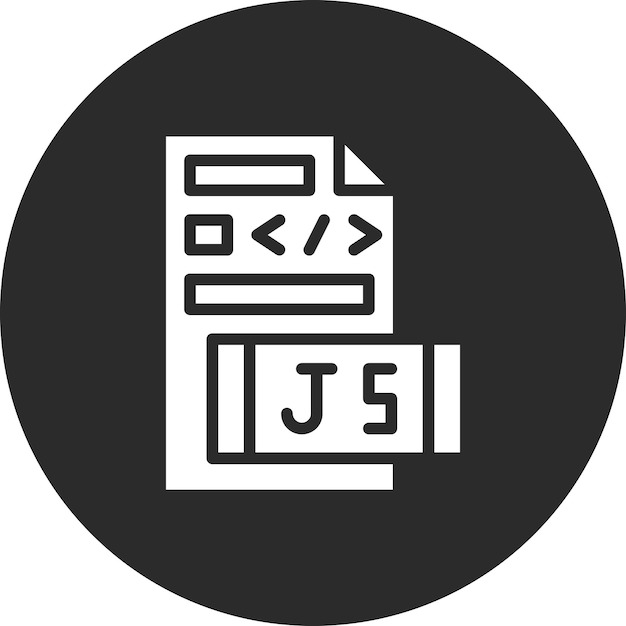 Javascript File vector icon illustration of Coding and Development iconset