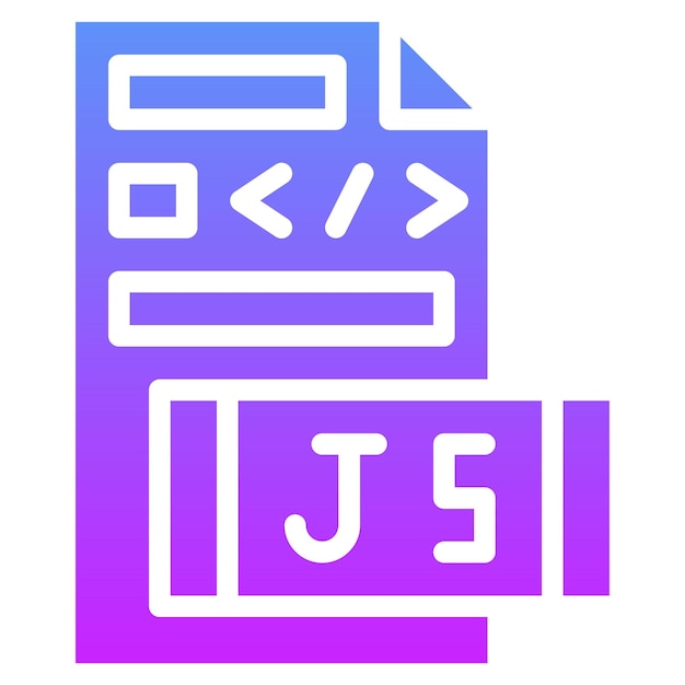 Javascript File vector icon illustration of Coding and Development iconset