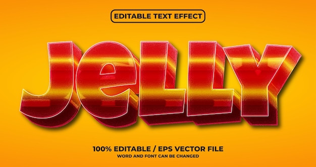Jelly text effect style