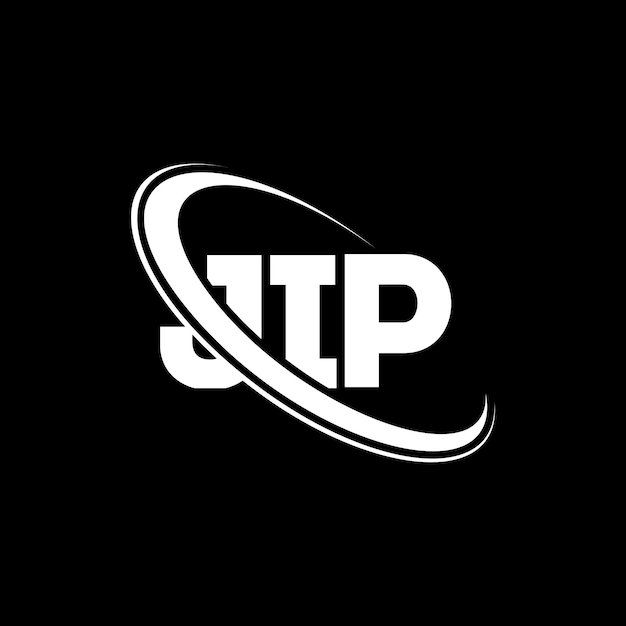 jip logo jip letter jip letter logo design initials jip logo linked with circle and uppercase monogram logo jip typography for technology business and real estate brand