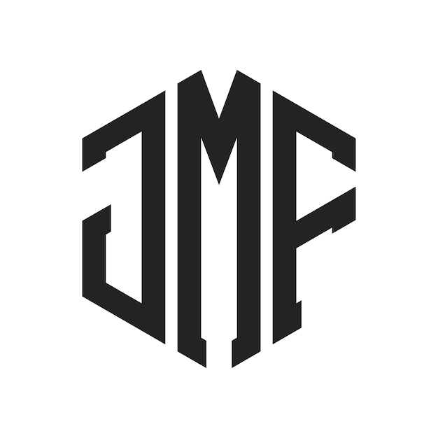 JMF Logo Design Initial Letter JMF Monogram Logo using Hexagon shape