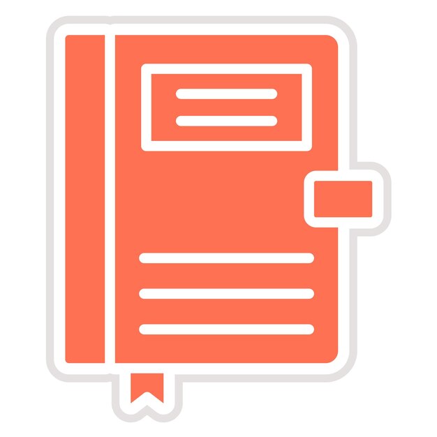 Journal Vector Icon Design Illustration