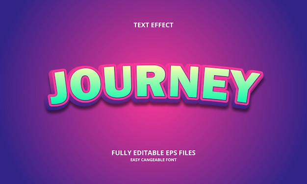 journey text effect