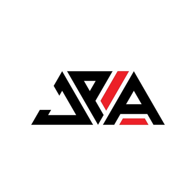 JPA triangle letter logo design with triangle shape JPA triangle logo design monogram JPA triangle vector logo template with red color JPA triangular logo Simple Elegant and Luxurious Logo JPA