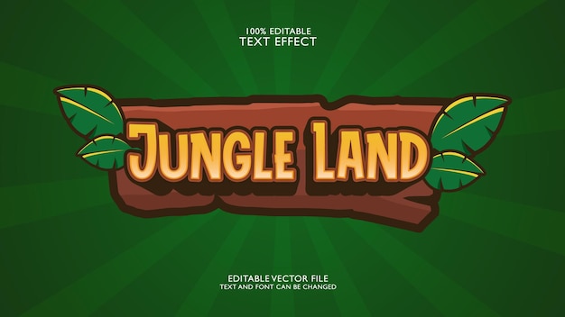 Jungle Land Text Effect