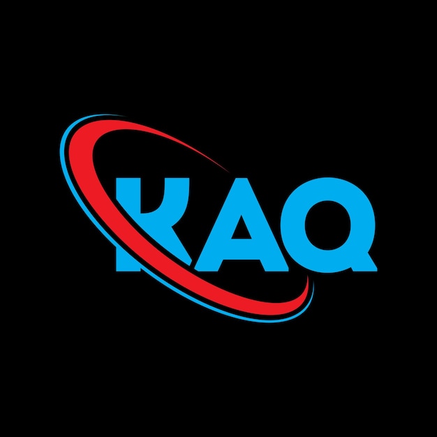kaq logo kaq letter kaq letter logo design initials kaq logo linked with circle and uppercase monogram logo kaq typography for technology business and real estate brand