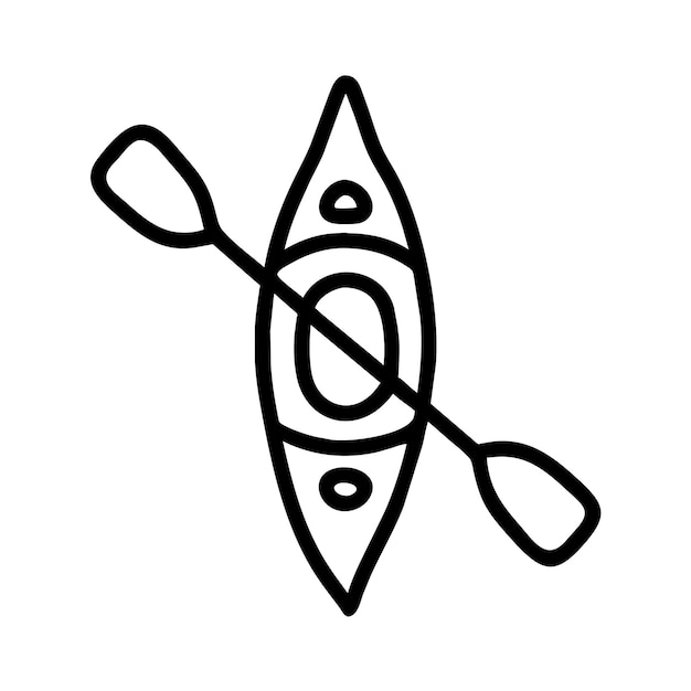 kayak vector graphics illustration EPS source file format lossless scaling icon design