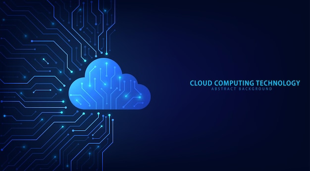 Kết nối đám mây trừu tượng khái niệm công nghệ mạng không gian mạng Internet điện toán đám mây