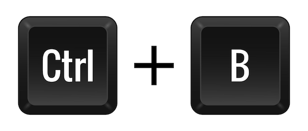 Key combination Ctrl B line icon Advanced coding processes programmers software development efficiency computer macros automation Vector linear icon for business and advertising