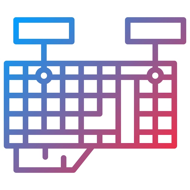 Keyboard Mapping icon vector image Can be used for Game Design