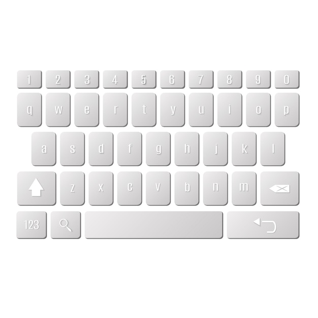 Keyboard of smartphone