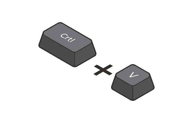 Keyboard shortcuts Crtl V in isometric style