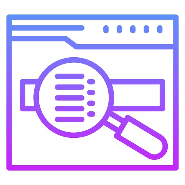 Keywords Search vector icon illustration of Marketing iconset