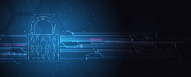 Khái niệm công nghệ bảo mật kỹ thuật số internet cho nền doanh nghiệp Khóa trên bảng mạch
