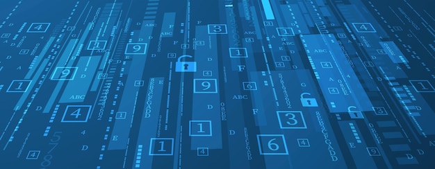 Khái niệm công nghệ bảo mật kỹ thuật số internet cho nền doanh nghiệp Khóa trên bảng mạch