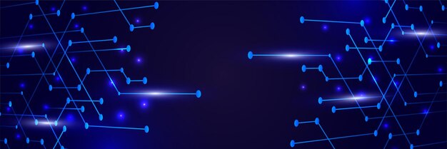 Khái niệm công nghệ trừu tượng Bảng mạch nền màu máy tính cao minh họa Vector