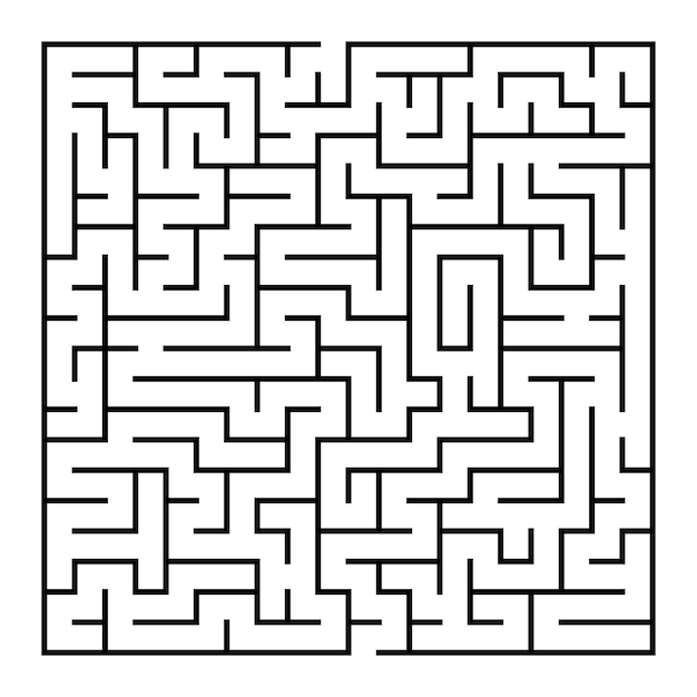 Kids riddle maze puzzle labyrinth vector illustration