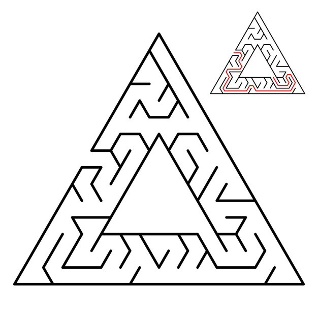 kids riddle maze puzzle labyrinth vector illustration