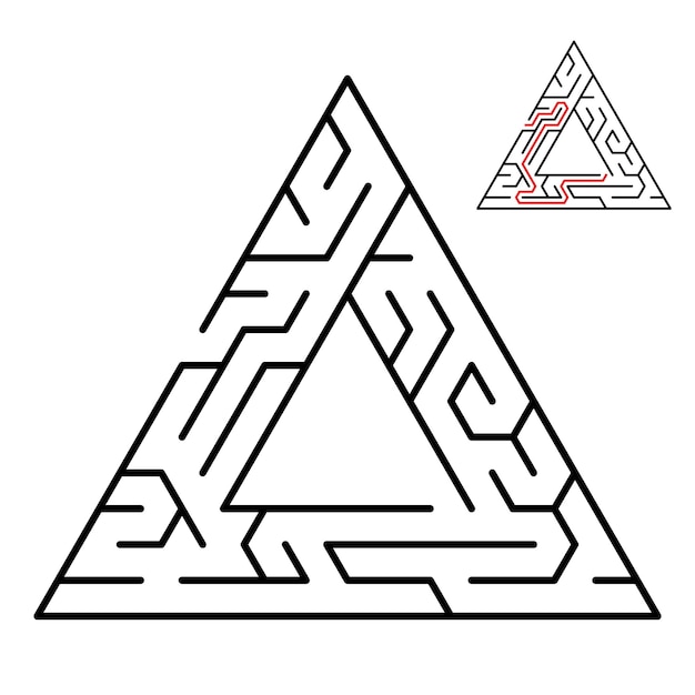 kids riddle maze puzzle labyrinth vector illustration