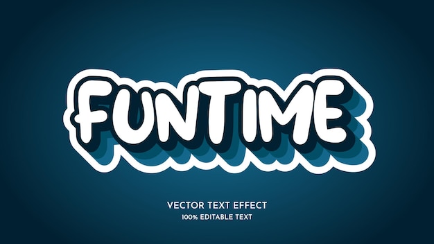 Kids text effect editable playful and funny text style