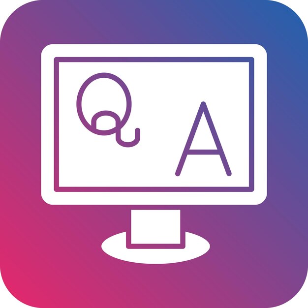 Kiểu Biểu Tượng QA Thiết Kế Vector