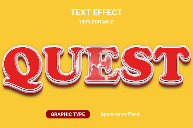 Kiểu chữ hiệu ứng văn bản Quest