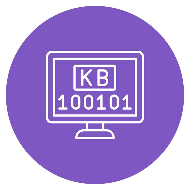 Kilobyte icon vector image Can be used for Computer Science