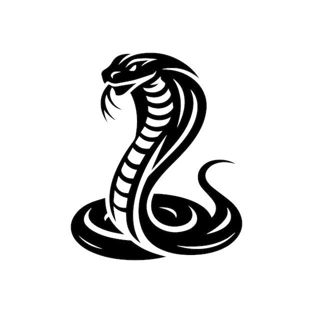 king cobra logo template isolated brand identity icon abstract vector graphic