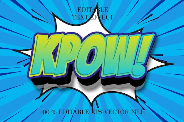 Kpow Editable 3D Comic Style