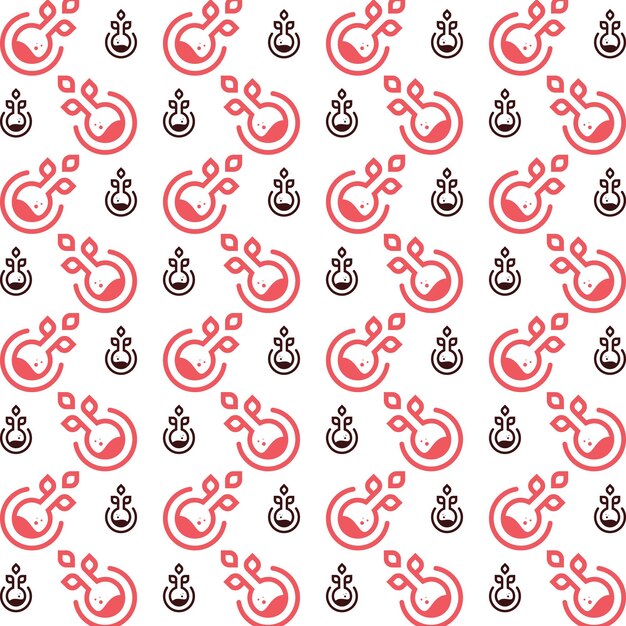 Lab noticeable trendy multicolor repeating pattern vector illustration background design
