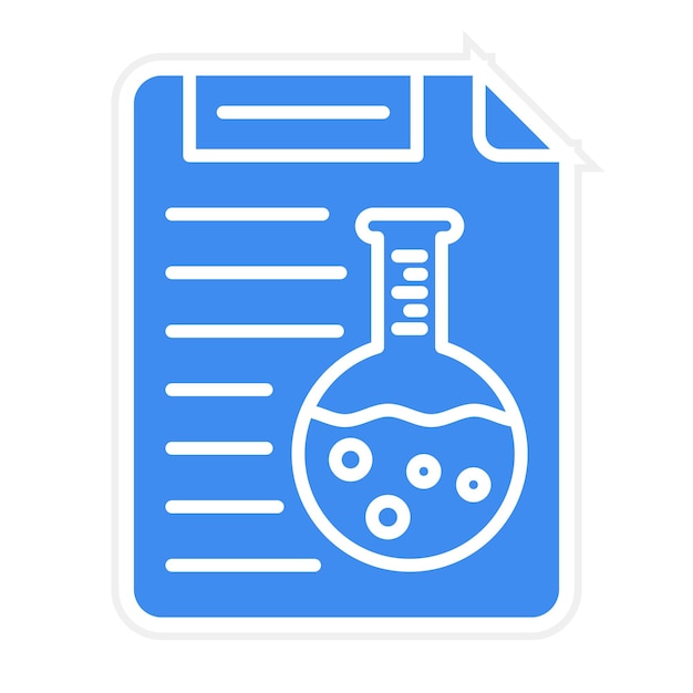 lab report icon vector image can be used for chemistry