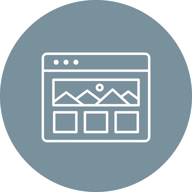 Landing Page icon vector image Can be used for Coding and Development