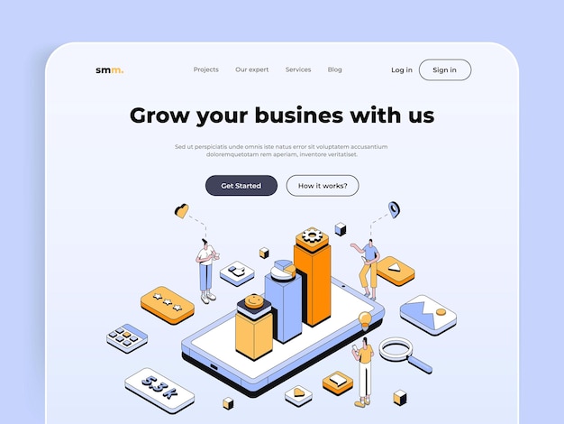 Landing Page Template Design Studio