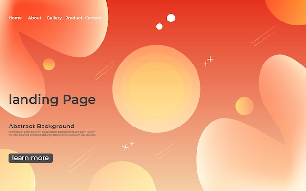 landing page template elegant blue wave swirls the 3d minimal round colorful gradient