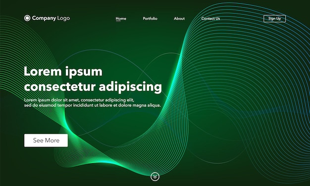 Landing Page Template. Websites or apps.