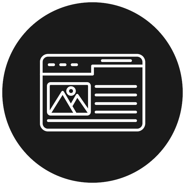Landing Page vector icon Can be used for Marketing iconset