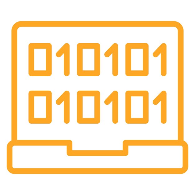 Laptop Coding Vector Icons