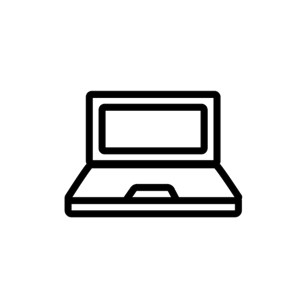 Laptop icon stock vector illustration