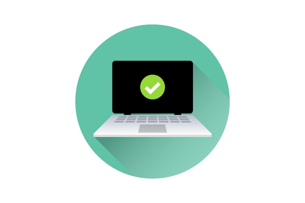 Laptop vector laptop logo icon vector illustration