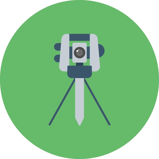 Laser Level Flat Illustration