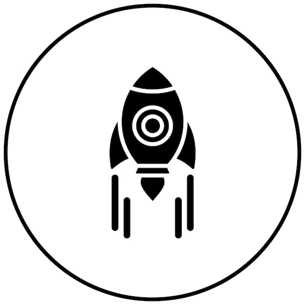 launch icon vector image can be used for social media agency
