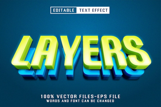 Layer Editable Text Effect