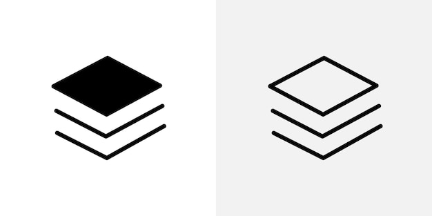 layers icon vector icon set